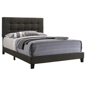 English Elm Charcoal Tufted Full Panel Bed – Modern Elegance With Luxurious Upholstery For Any Bedroom Style B062P153534