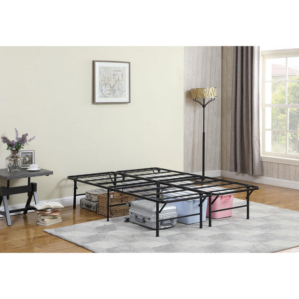 English Elm Black Full Platform Bed with Heavy-Gauge Steel, 16" Height, 750 lb Lift Capacity & Under-Bed Storage B062P153531