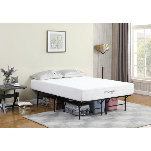English Elm Black Queen Mattress Support Frame - Heavy-Duty Steel Construction For Stability & Under-Bed Storage B062P153547