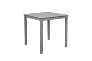 English Elm 5 Piece Dining Table Set - Modern Counter Height Square Table & 4 Upholstered Chairs For Small Spaces W1998S00028