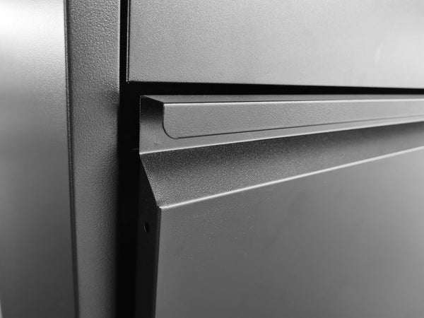 English Elm 5 Drawer Metal File Cabinet with Lock, Heavy-Duty Steel, Full-Extension Drawers, Anti-Tilt Safety System Black T2398P154423