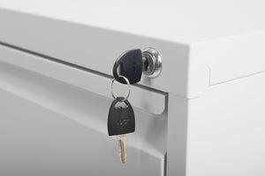 English Elm 3 Drawer Metal Vertical File Cabinet With Lock - Secure, Durable Steel Organizer For Office & Home T2398P154419