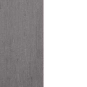 English Elm White 3-Drawer Storage Bench with Weathered Grey Top, Removable Baskets, Rustic Charm & 200lb Limit B062P153583