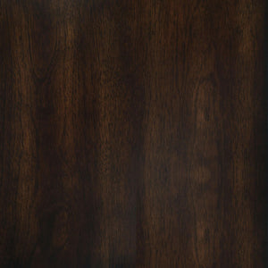 English Elm Walnut Transitional 1-Shelf End Table with Felt-Lined Drawer, Deep Finish, Square Design for Living Rooms B062P153604