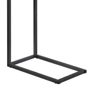 English Elm Grey Stetsonia C-Table with USB Port — Slim Gunmetal Industrial Accent Table for Small Spaces, 26" H B062P153601