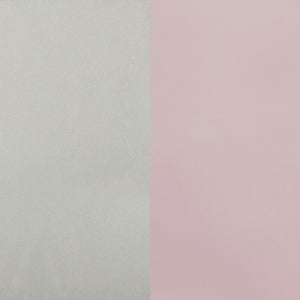 English Elm Powder Pink Bench with Ivory Upholstery and Delicate Scrollwork — Steel Frame, Feminine Charm (97) B062P153592