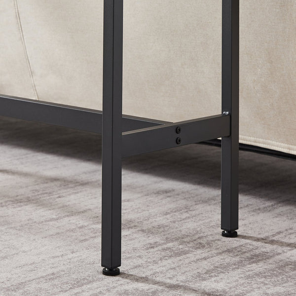 English Elm Bar Bar Table Set with 2 PU Cushioned Stools, Rustic Brown Vintage Woodgrain, Space-Saving Design W1162P144762