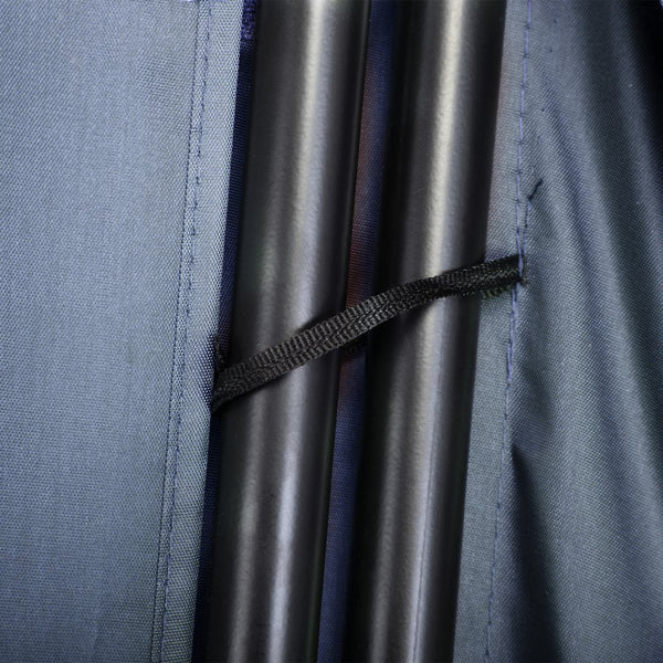 English Elm 6 Modern 3-Panel Room Divider Folding Privacy Screen with Metal Frame Portable Wall Partition Durable Fabric Gray W2181P154698