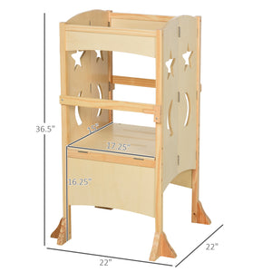 English Elm Wooden Kids Study Desk with Height Adjustable Tilt Top, Large Storage Shelves, Drawer & Pen Holder Natural W2225P154789