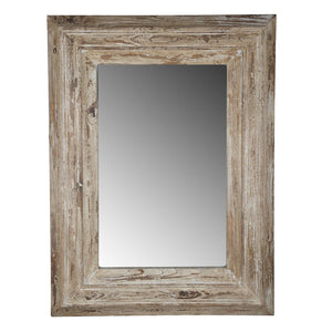 English Elm 30x2x39" Distressed Fir Wood Framed Rectangular Mirror Farmhouse Entryway Accent W2078P154685