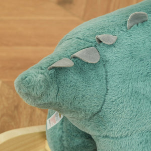 English Elm Kids Triceratops Plush Rocker with Sound Effects Soft Polyester Toddler Ride on Toy W2225P154778