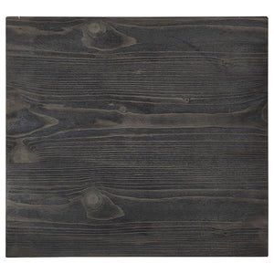 English Elm Grey Rustic Rectangular End Table with Plank Shelf, Transitional Chic Pine & MDF Accent Table - 22"H B062P153632