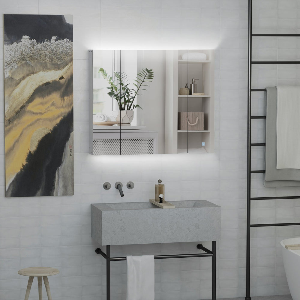 English Elm Kleankin Led Medicine Cabinet - 35.5" Wall-Mounted Mirror With Dimmable Lighting & Usb Charging Port W2225P154810