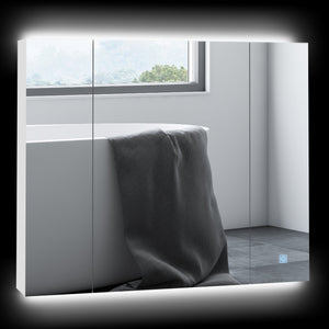 English Elm Kleankin Led Medicine Cabinet - 35.5" Wall-Mounted Mirror With Dimmable Lighting & Usb Charging Port W2225P154810