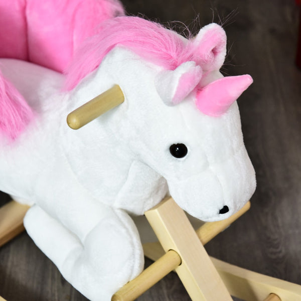 English Elm Kids Triceratops Plush Rocker with Sound Effects Soft Polyester Toddler Ride on Toy W2225P154809