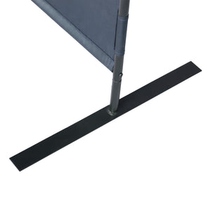 English Elm 6 Modern 3-Panel Room Divider Folding Privacy Screen with Metal Frame Portable Wall Partition Durable Fabric Gray W2181P154698