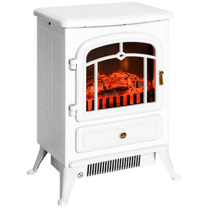 English Elm 22" Electric Fireplace Heater Portable Freestanding Stove with Realistic LED Flames, 750/1500W Cozy Safety W2225P154800