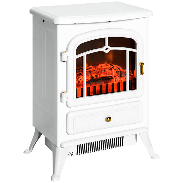English Elm 22" Electric Fireplace Heater Portable Freestanding Stove with Realistic LED Flames, 750/1500W Cozy Safety W2225P154800
