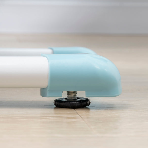 English Elm Wooden Kids Study Desk with Height Adjustable Tilt Top, Large Storage Shelves, Drawer & Pen Holder Blue W2225P154785