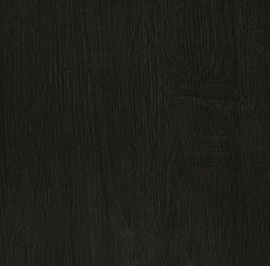 English Elm Dark Grey Round Coffee Table with Lower Shelf on Casters, Black Nickel Finish for Modern Living Room B062P153642