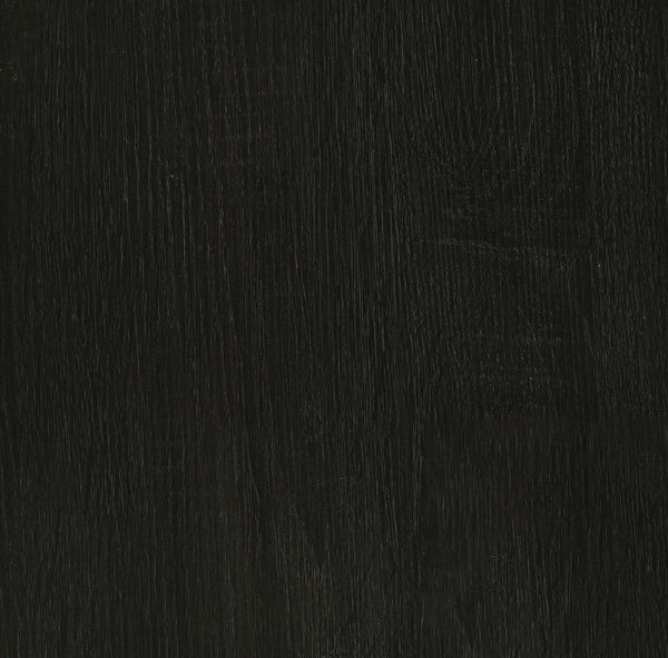 English Elm Dark Grey Round Coffee Table with Lower Shelf on Casters, Black Nickel Finish for Modern Living Room B062P153642