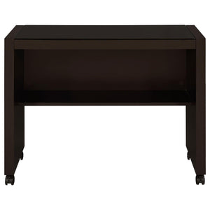 English Elm Cappuccino Mobile Return with Caster Wheels — Spacious Shelf, Smooth Mobility for Flexible Office Layouts B062P153663