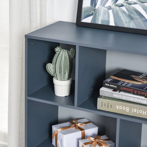 English Elm 3-Tier Kids Bookcase with Drawers and Cubby Storage, MDF & Pine Legs, Sturdy Floor Standing Organizer Gray W2225P154792