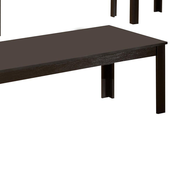 English Elm Black Streamline 3-Piece Rectangle Occasional Set – Modern Black Wood Finish Coffee & End Tables, Sleek Lines B062P153641
