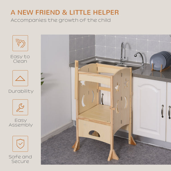 English Elm Wooden Kids Study Desk with Height Adjustable Tilt Top, Large Storage Shelves, Drawer & Pen Holder Natural W2225P154789