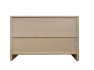 English Elm Accent Farmhouse Sideboard with Fluted Hexagonal Doors and Natural Wood Wash Finish W1435P184911