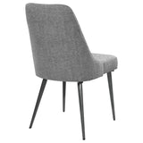 English Elm Grey and Gunmetal Side Chair (Set Of 2)