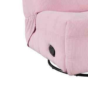 English Elm Georgena Blush Corduroy Swivel Glider Recliner Soft Nursery or Living Room Chair B061P159838
