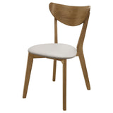 English Elm Tan and Chestnut Curved Backs Dining Chair (Set Of 2)