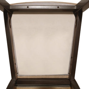 English Elm Cappuccino Lattice Back Side Chairs (Set of 2) — Two-Tone Wood Dining Seats with Peat Cushions, 37.25" H B062P153705