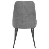 English Elm Grey and Gunmetal Side Chair (Set Of 2)