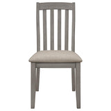 English Elm Grey Padded Side Chair (Set Of 2)