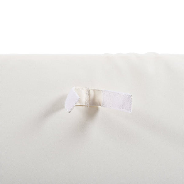 English Elm TOPMAX Modern Outdoor Daybed 2-in-1 Convertible Patio Chaise with Acacia Wood Side Tables, Washable Cushions, Sturdy Iron Frame Beige SP100013AAA