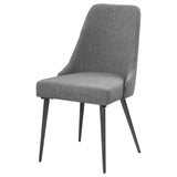 English Elm Grey and Gunmetal Side Chair (Set Of 2)