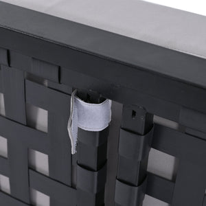 English Elm TOPMAX Modern Outdoor Daybed 2-in-1 Convertible Patio Chaise with Acacia Wood Side Tables, Washable Cushions, Sturdy Iron Frame Gray SP100013AAE