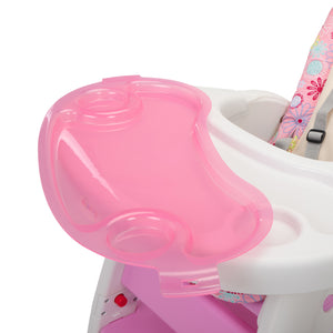 English Elm Multipurpose Adjustable Highchair with Removable Tray, Washable Pad, 5-Point Safety Harness for Baby Pink W2181P154927