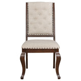 English Elm Cream and Antique Java Tufted Back Dining Chair (Set Of 2)