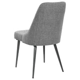 English Elm Grey and Gunmetal Side Chair (Set Of 2)