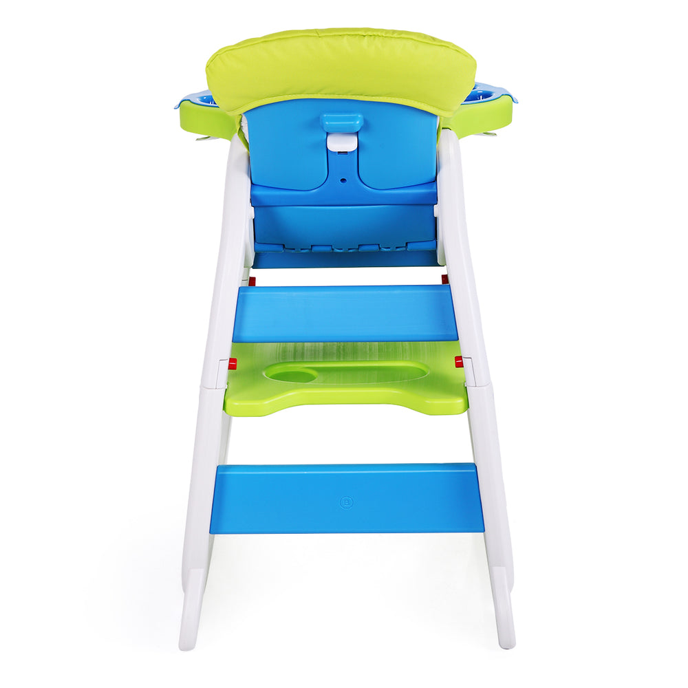 English Elm Multipurpose Adjustable Highchair For Babies & Toddlers - Safe, Washable, Colorful, And Versatile! Blue Polypropylene W2181p154926-giga