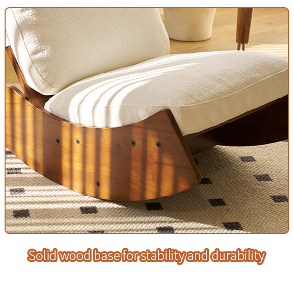 English Elm Comfortable Corduroy Glider Chairs Solid Wood Frame Retro Striped Set of 2 Nursery W2105S00013