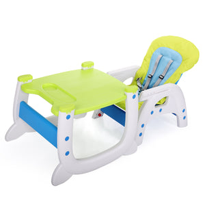 English Elm Multipurpose Adjustable Highchair For Babies & Toddlers - Safe, Washable, Colorful, And Versatile! Blue Polypropylene W2181p154926-giga