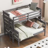 Hearth and Haven Wood Twin Over Full Bunk Bed with Ladder GX000447AAE