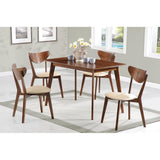 English Elm Tan and Chestnut Curved Backs Dining Chair (Set Of 2)