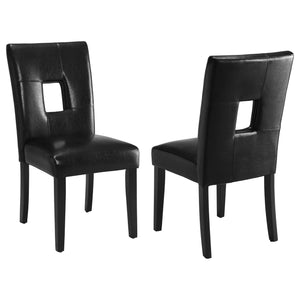 English Elm Black Open Back Counter Height Chair (Set Of 2)