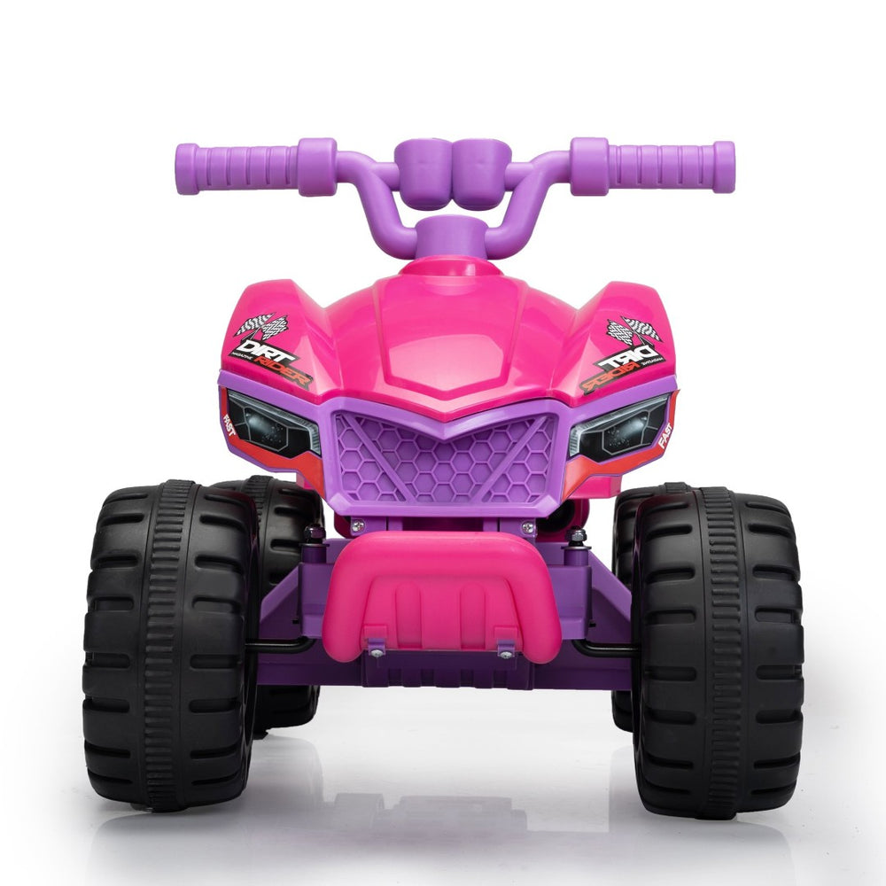 English Elm Kids Battery Powered Ride on Atv Quad with Led Fog Spray and Engine Sounds Rose Red W2181P154961