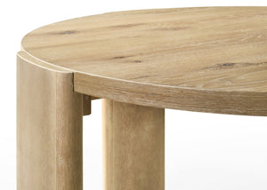 English Elm Bowen Round Oak Veneer Dining Table Seats Four in Compact Modern Spaces B061S00786